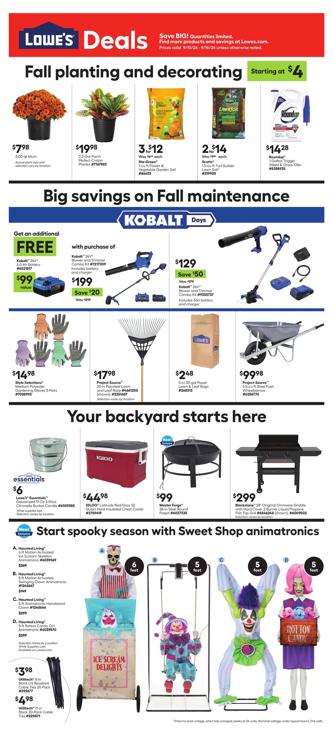 Lowe's weekly ad page 1