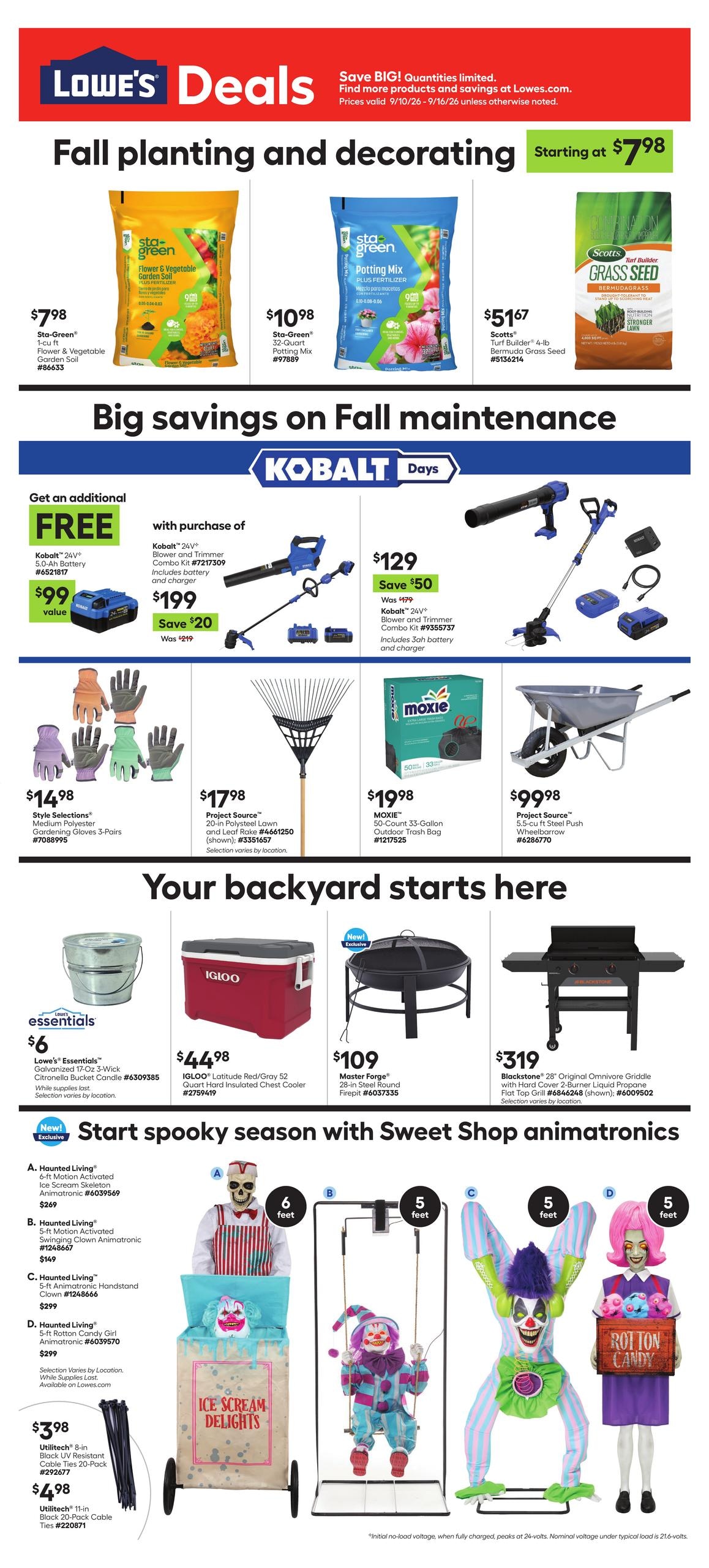 Lowe's weekly ad page 1
