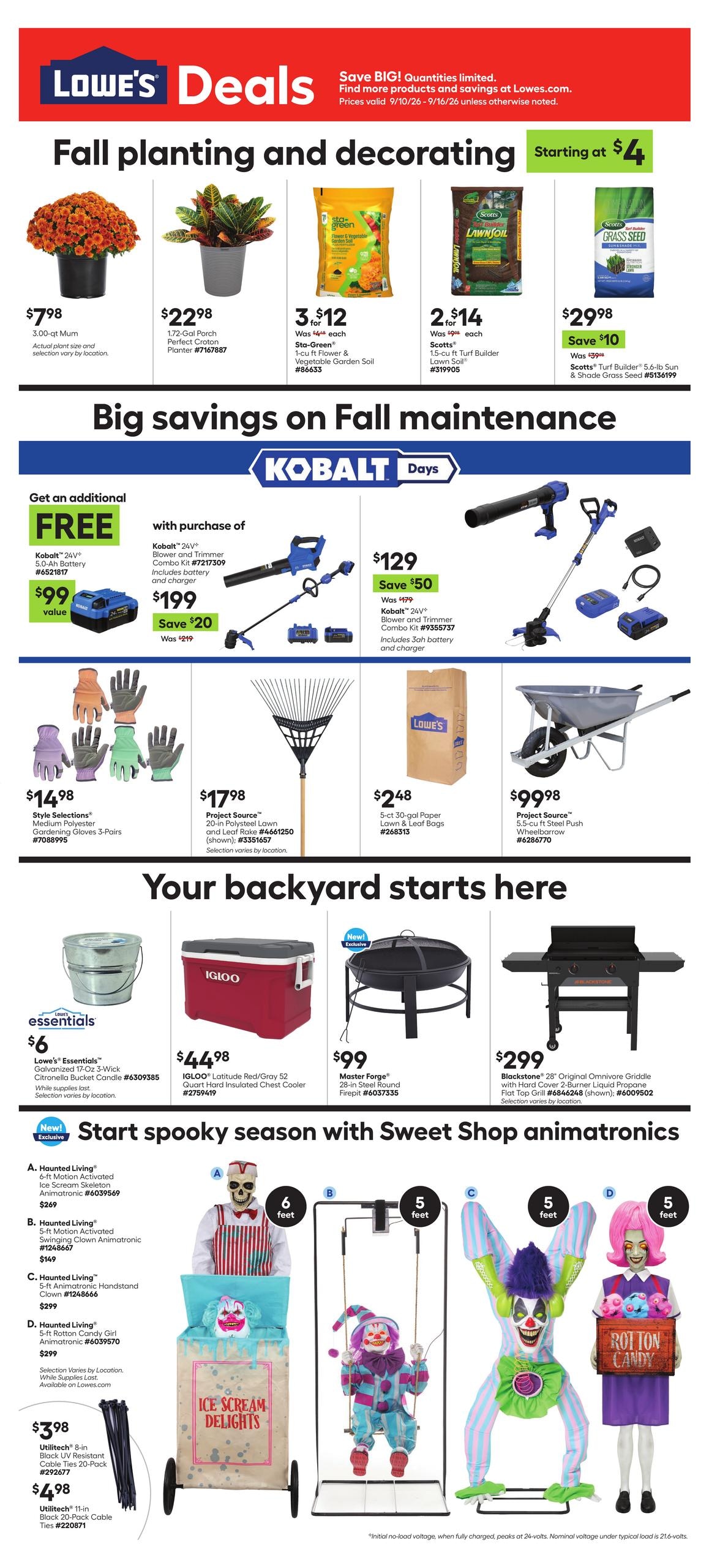 Lowe's weekly ad page 1