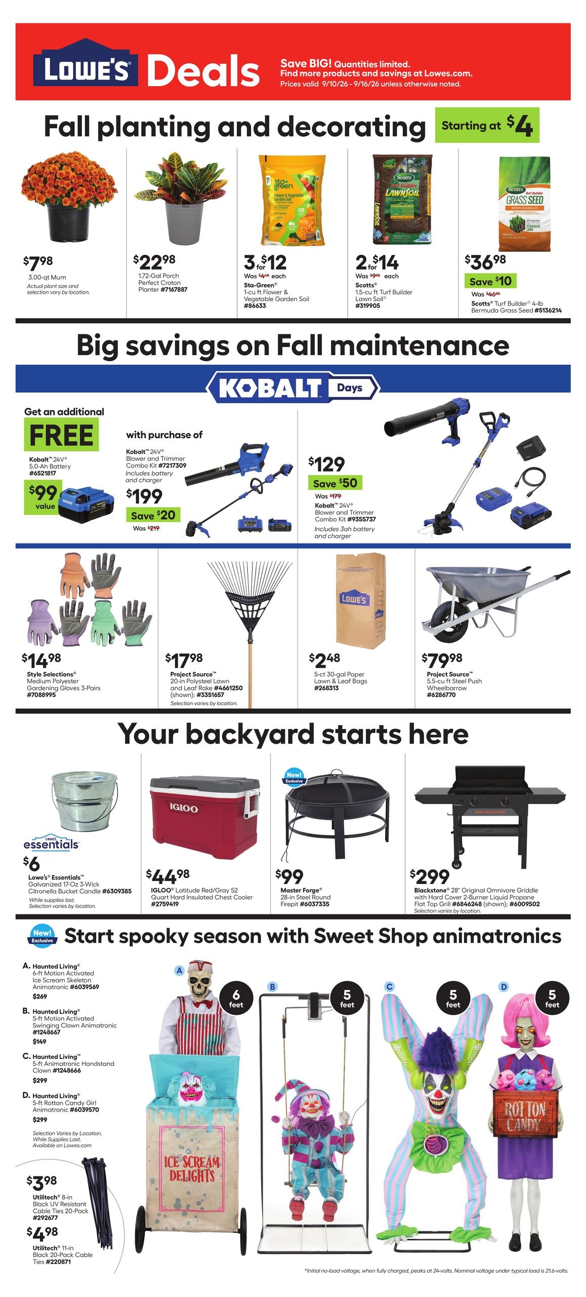 Lowe's weekly ad page 1