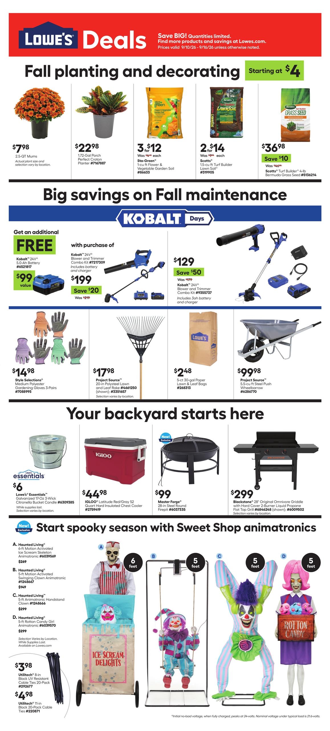 Lowe's weekly ad page 1
