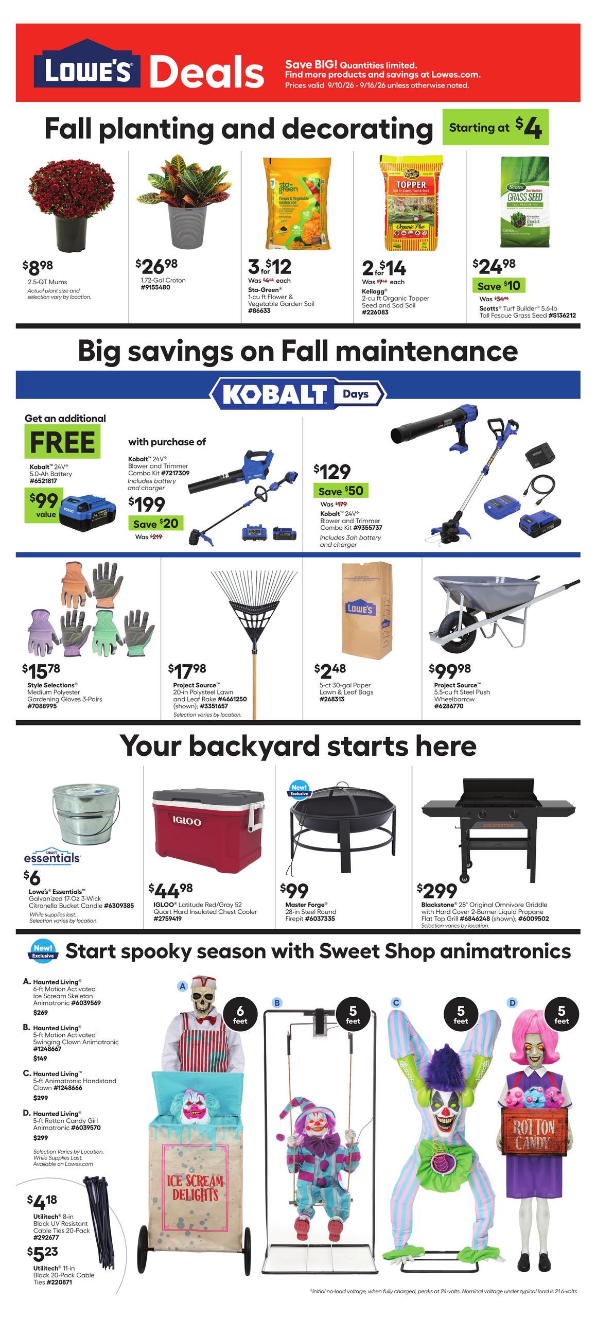 Lowe's weekly ad page 1