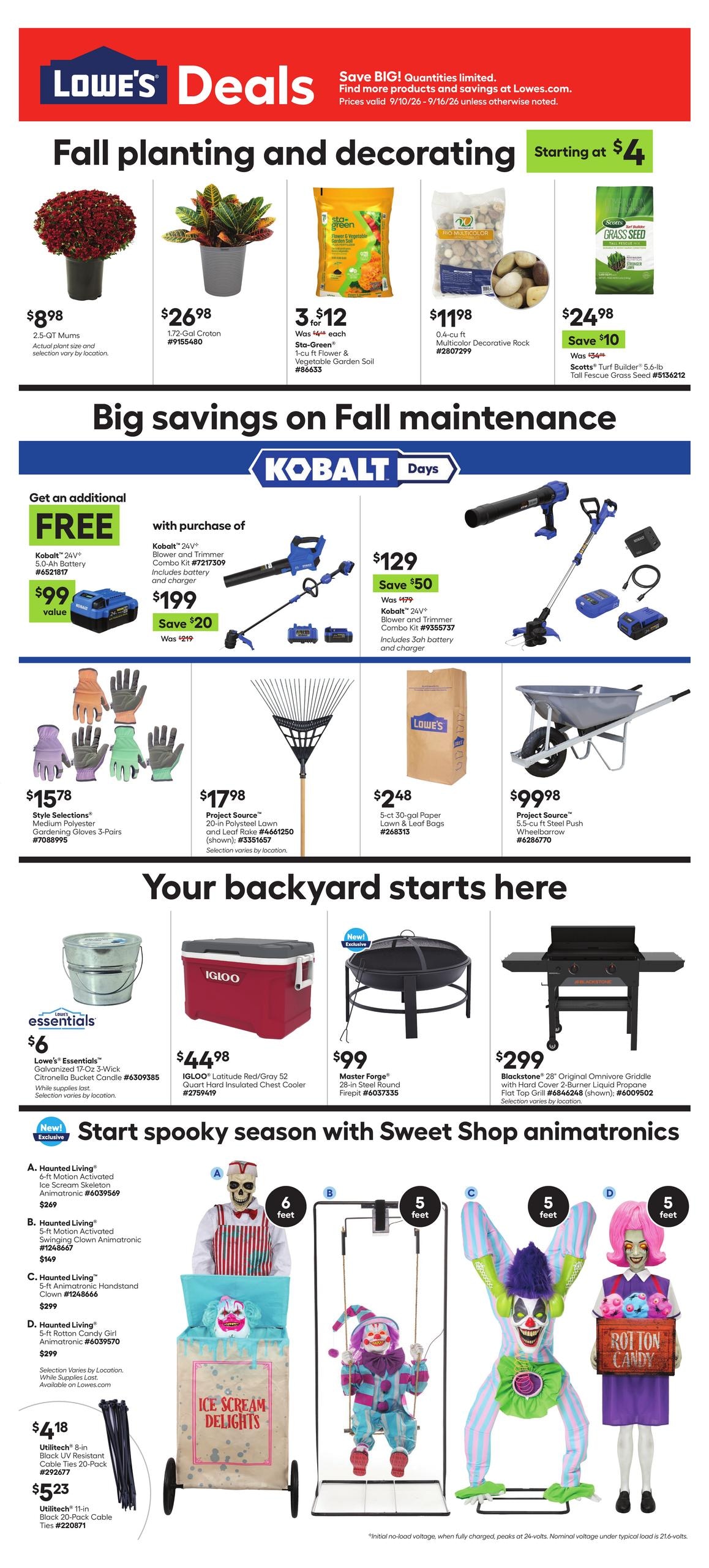 Lowe's weekly ad page 1