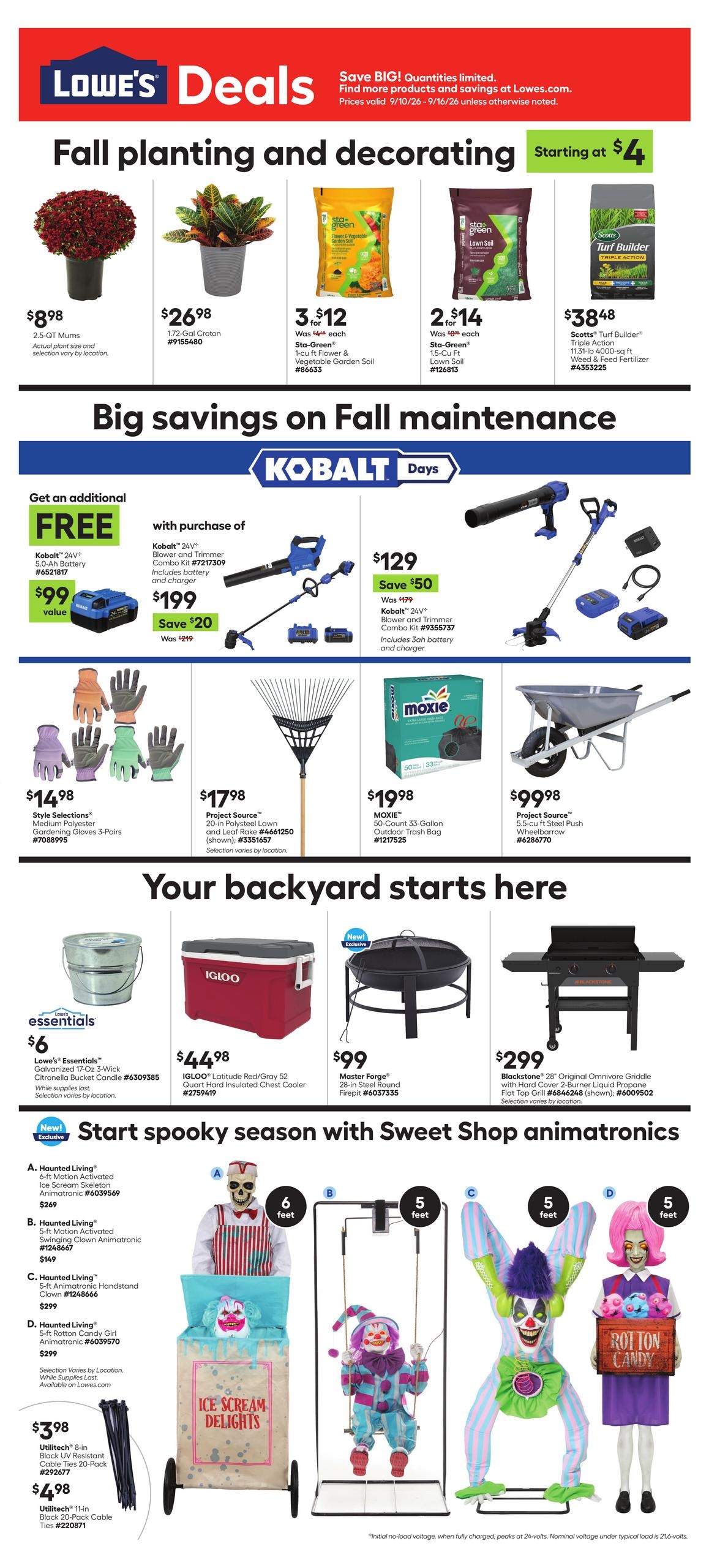 Lowe's weekly ad page 1