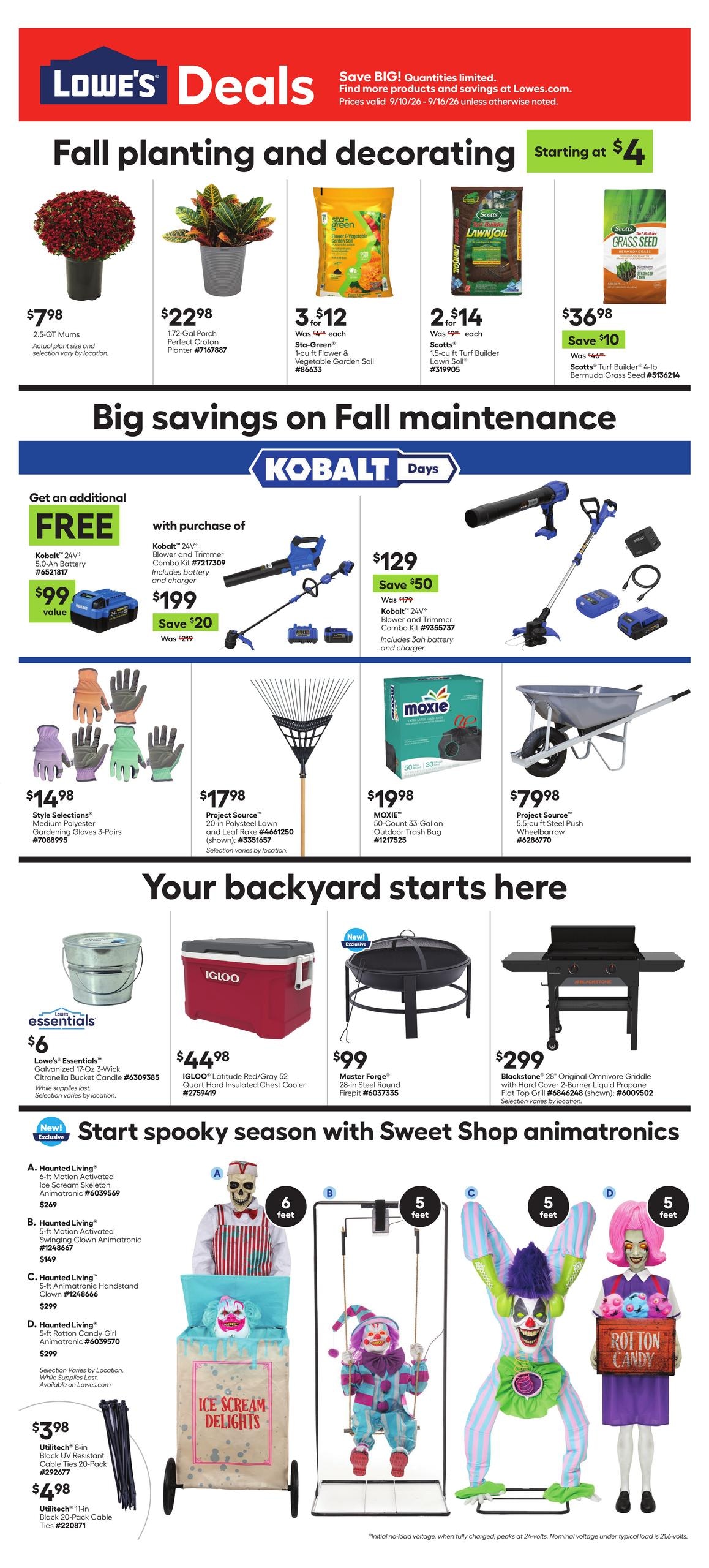 Lowe's weekly ad page 1