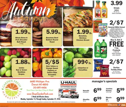 Garden Fresh Marketplace Weekly