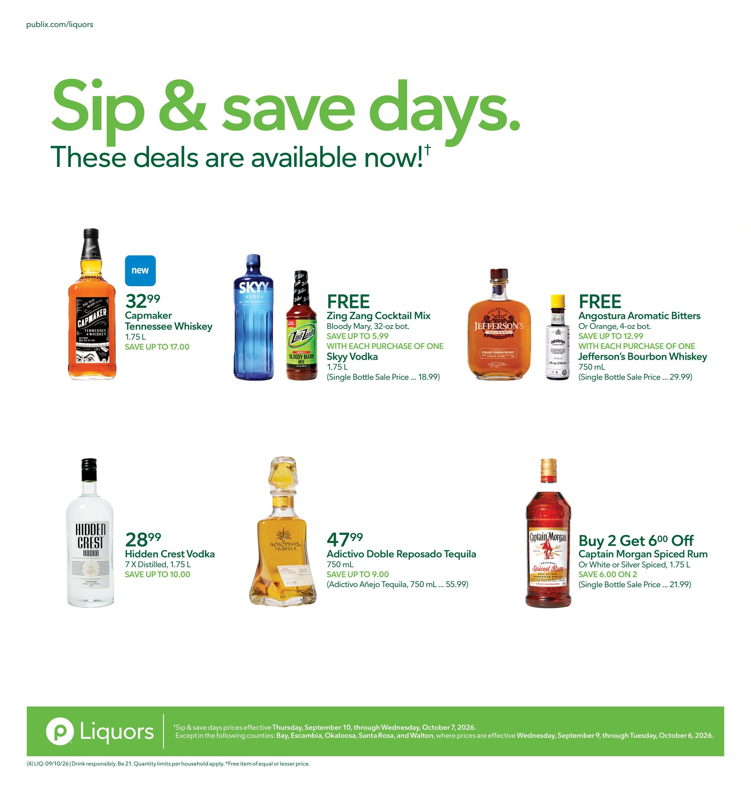 Publix Liquors weekly ad page 4