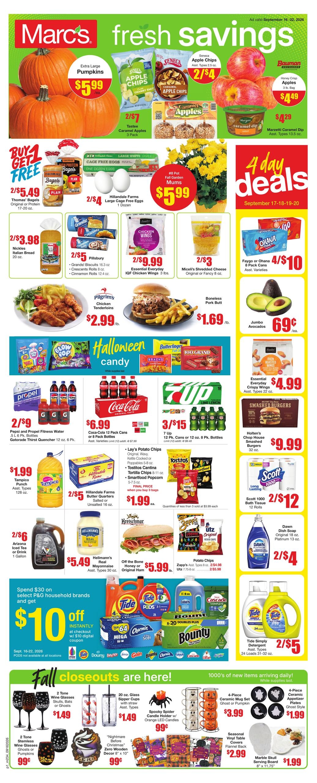 Marc's weekly ad page 1