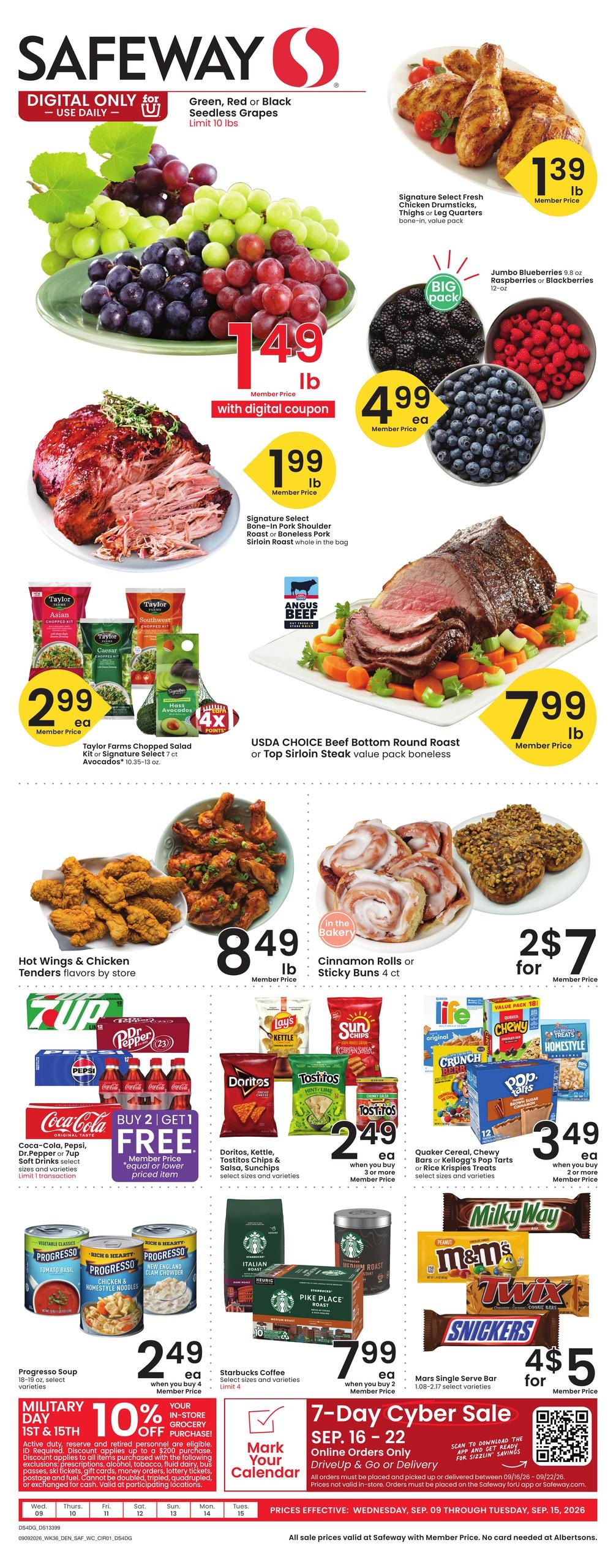 Safeway weekly ad page 1