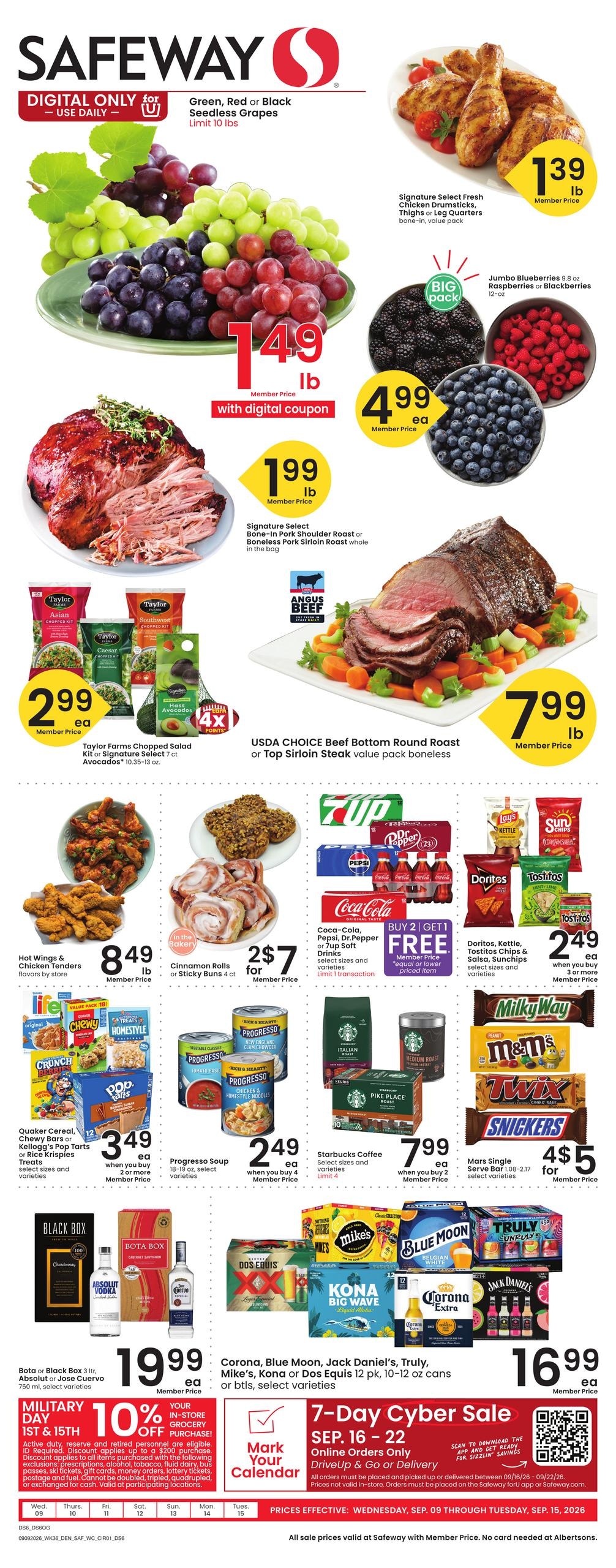 Safeway weekly ad page 1