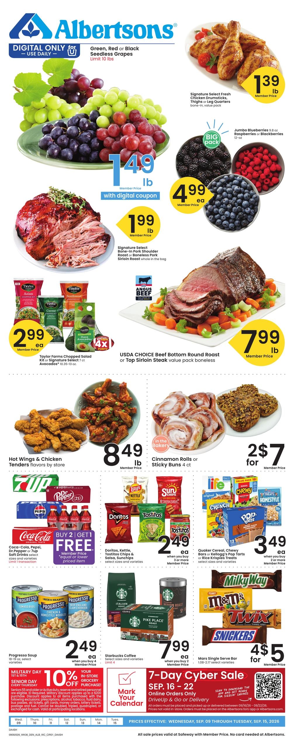 Albertsons weekly ad page 1