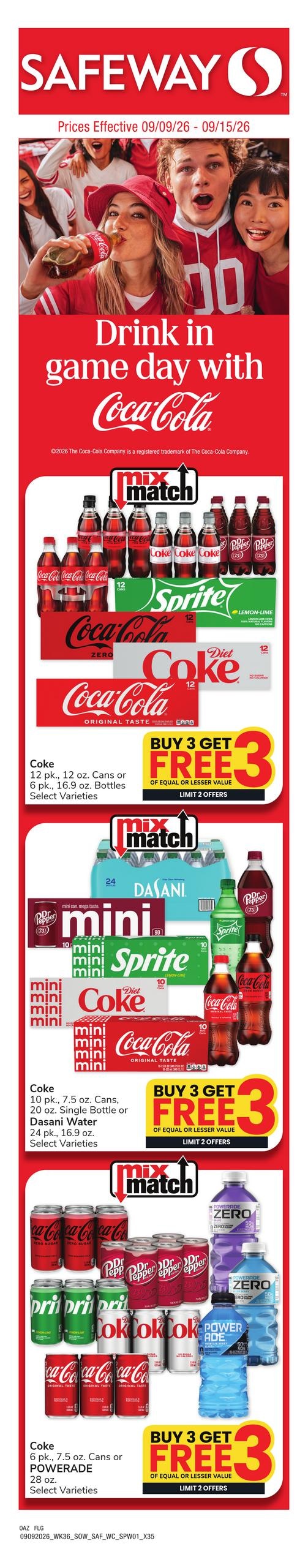 Safeway weekly ad page 1