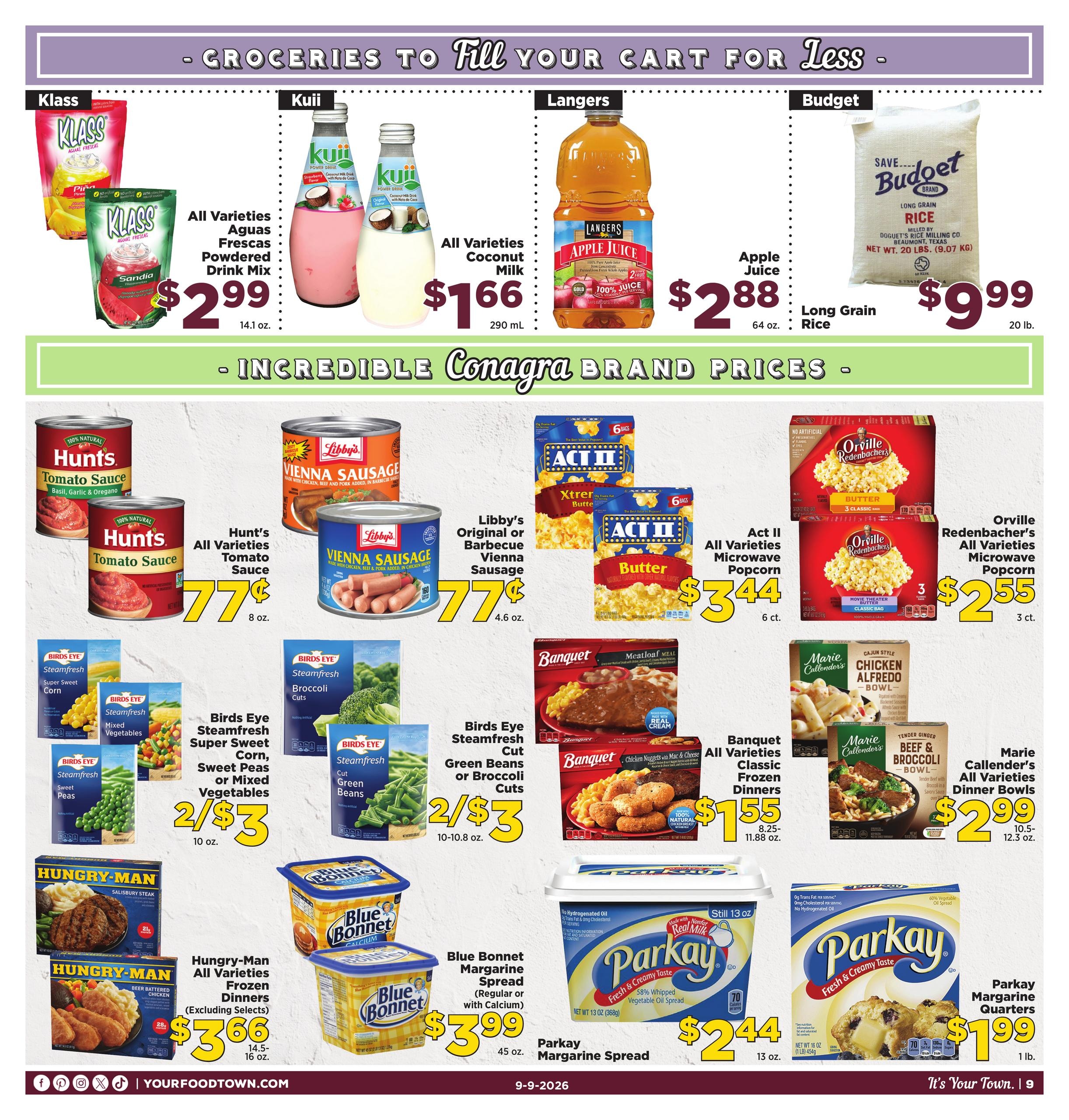 Food Town Texas weekly ad page 9
