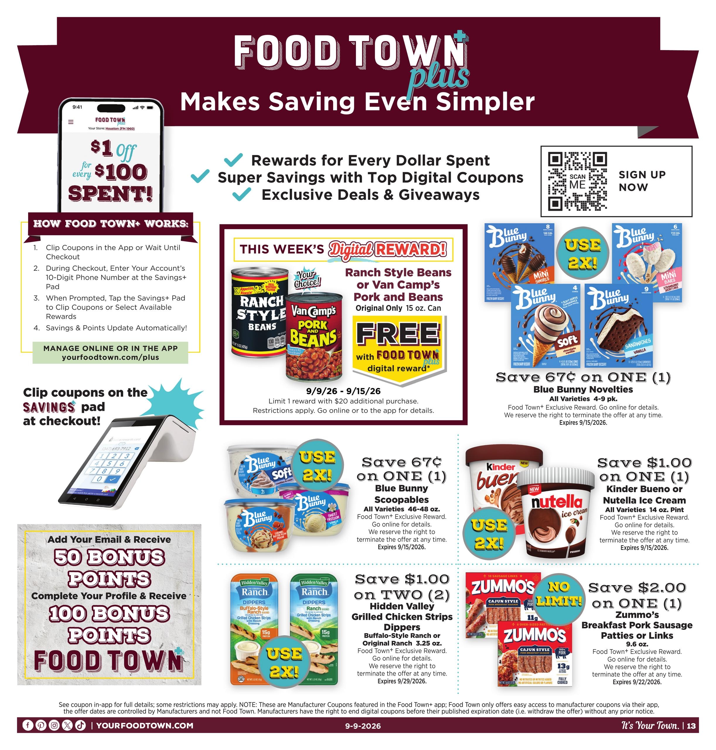 Food Town Texas weekly ad page 13