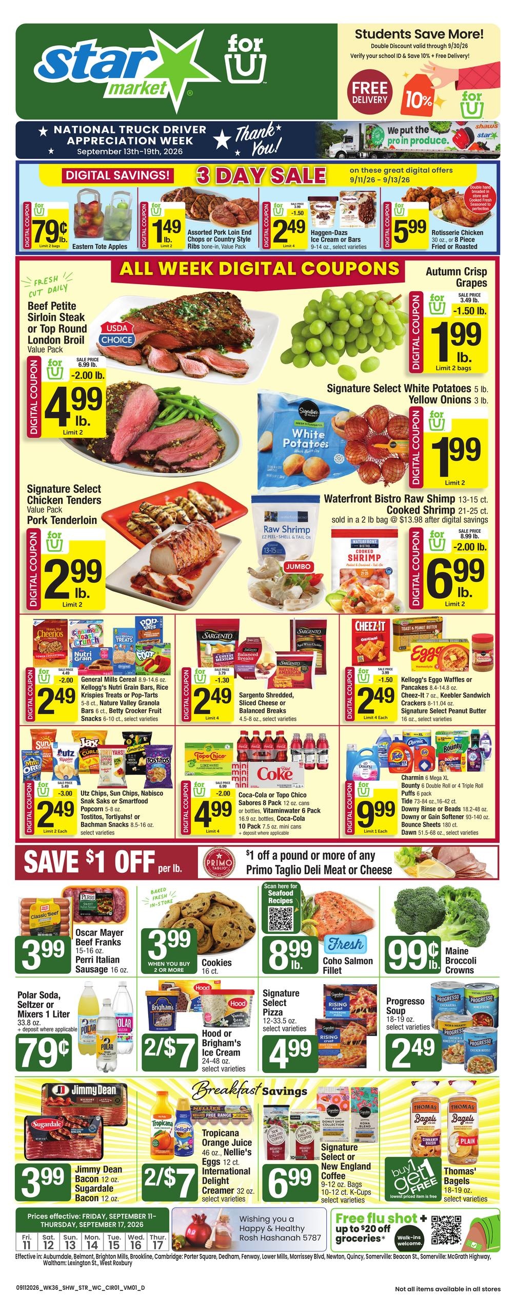 Star Market weekly ad page 1
