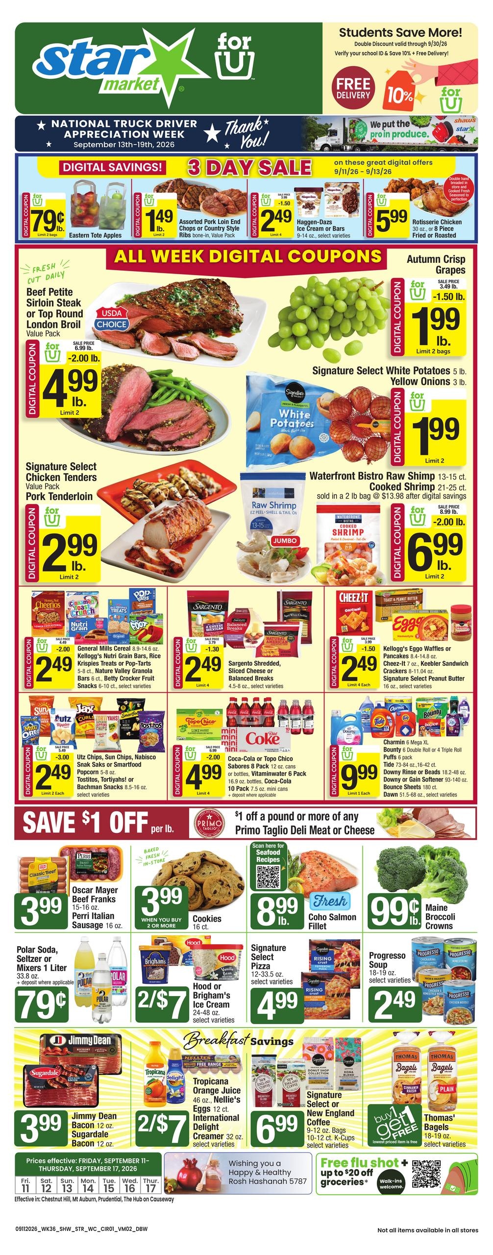Star Market weekly ad page 1