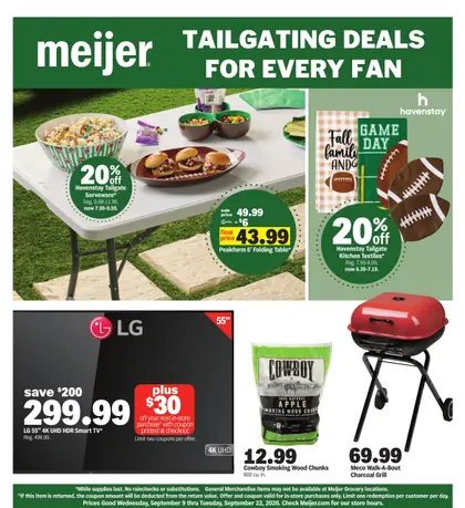 Meijer tailgating daels for every fan