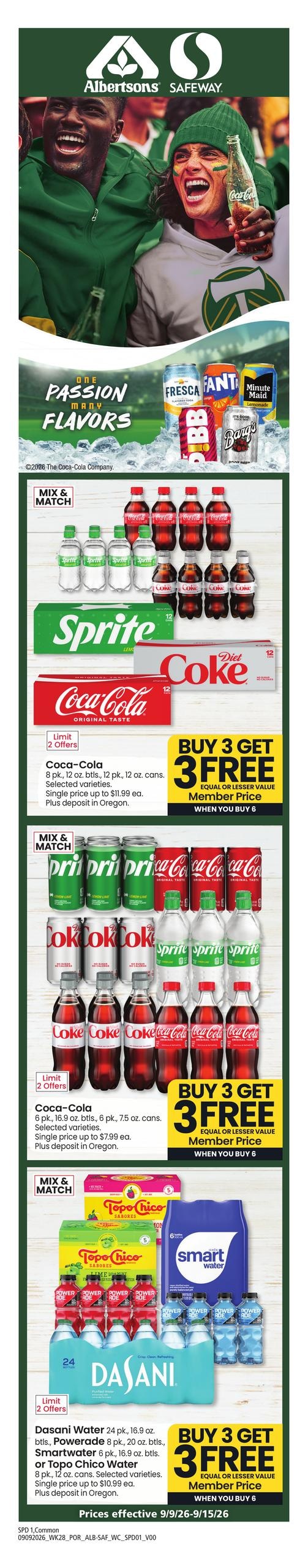 Safeway weekly ad page 1