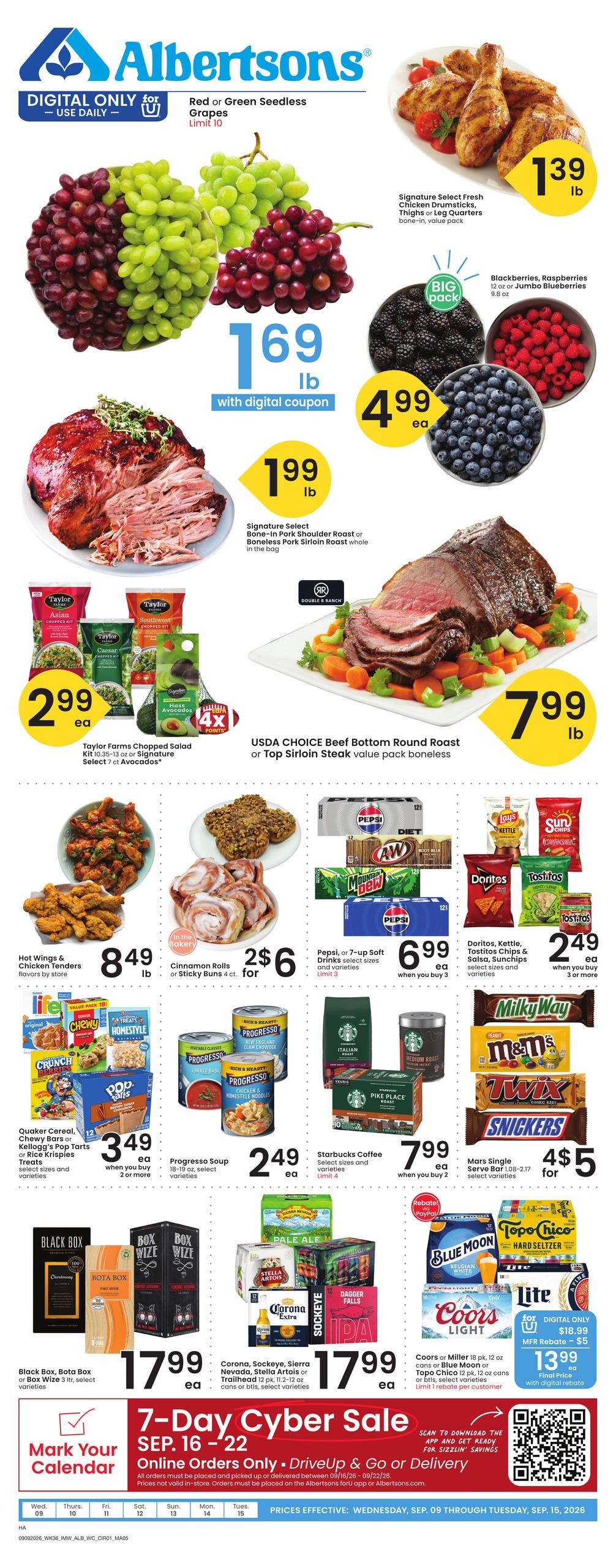 Albertsons weekly ad page 1