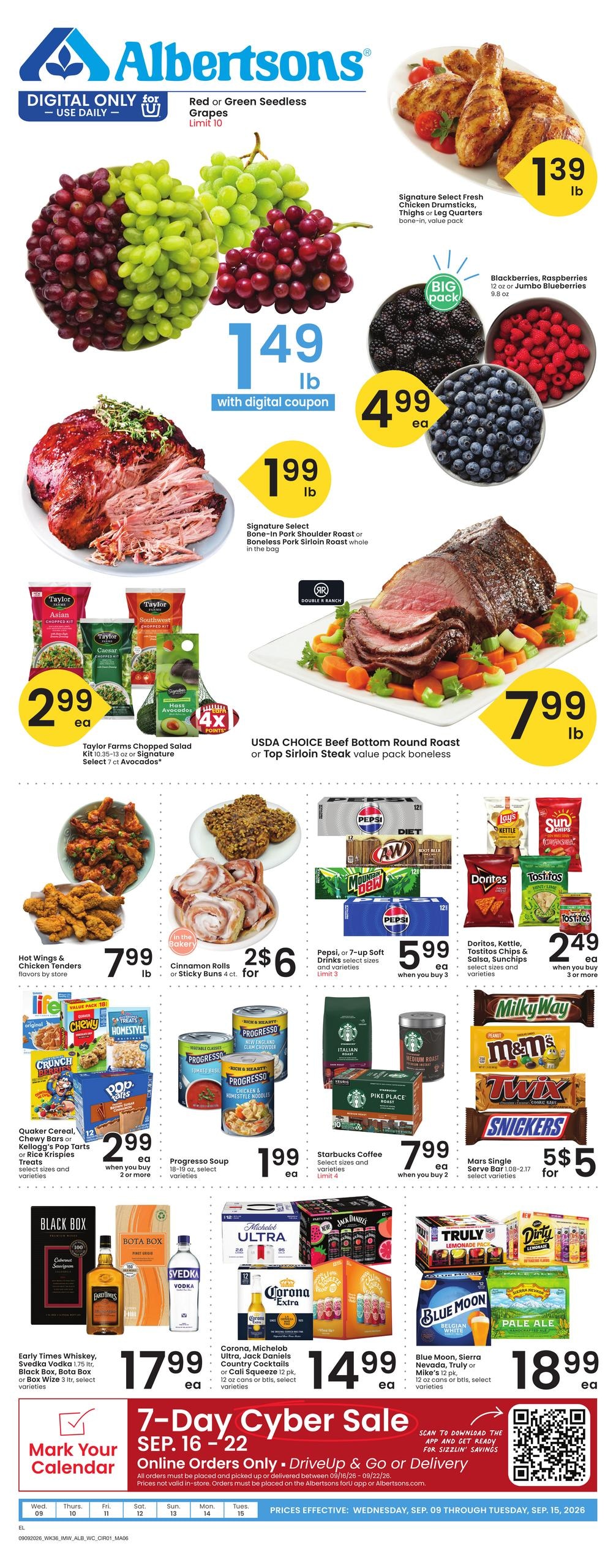 Albertsons weekly ad page 1