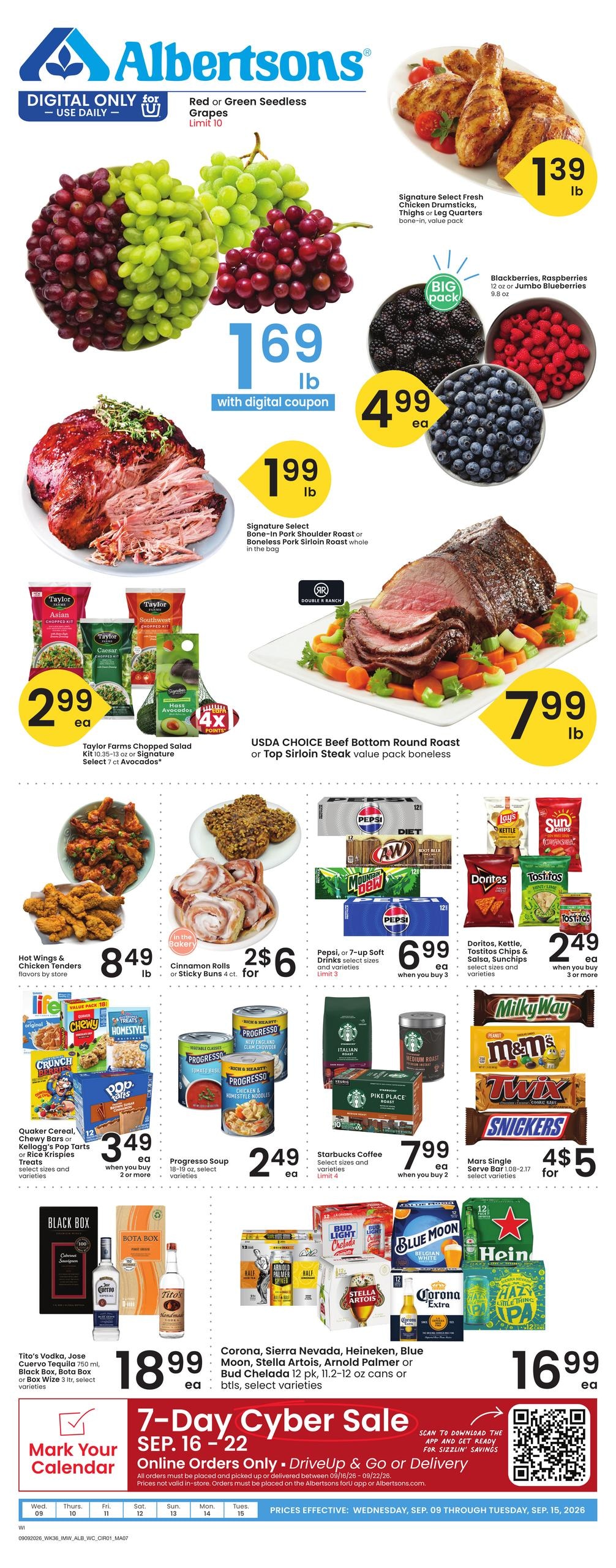 Albertsons weekly ad page 1