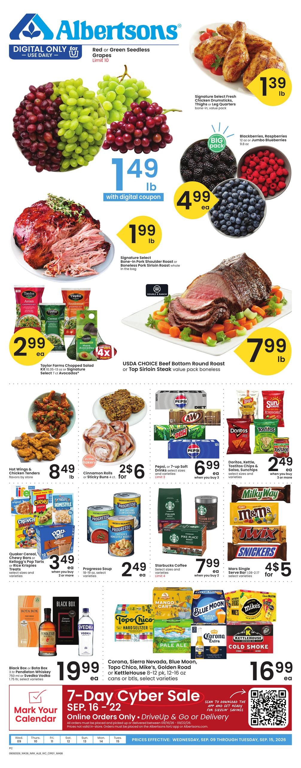 Albertsons weekly ad page 1