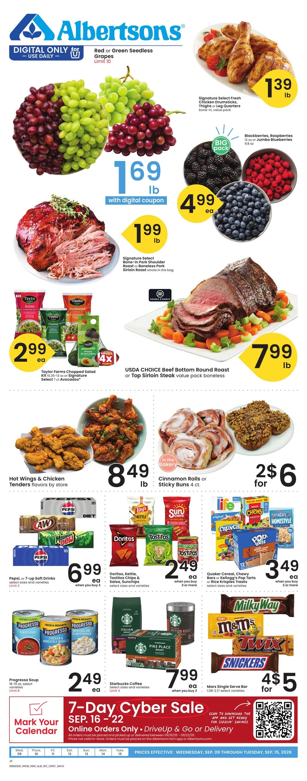 Albertsons weekly ad page 1