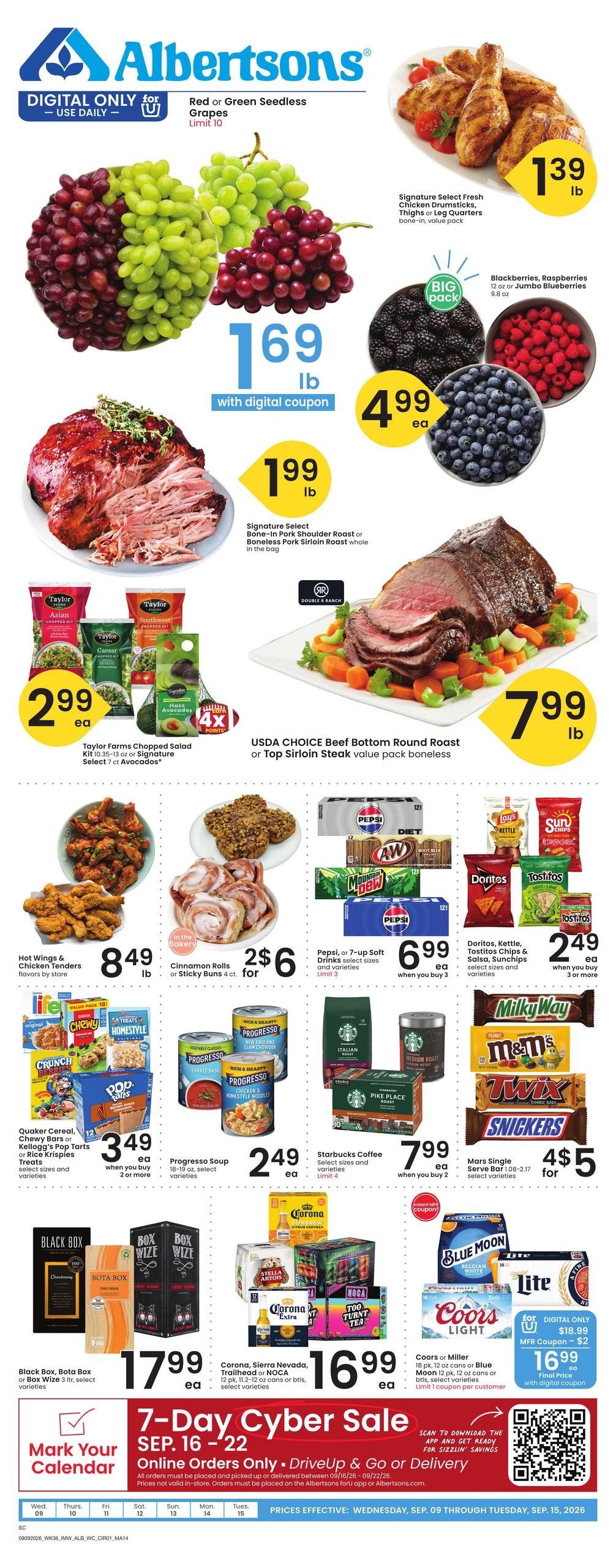 Albertsons weekly ad page 1