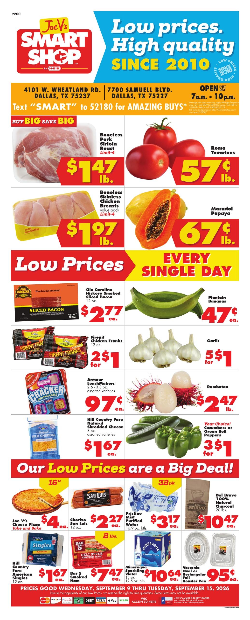 Joe V's Smart Shop weekly ad page 1