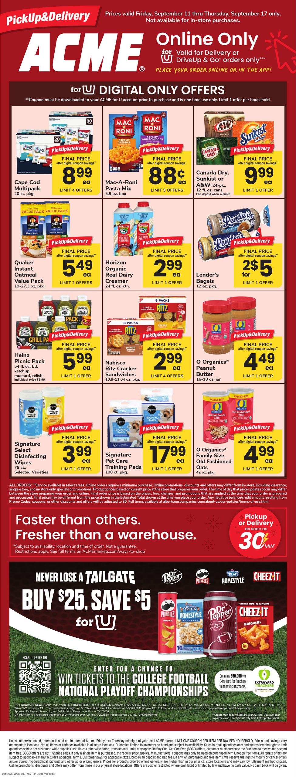 Acme Markets weekly ad page 1