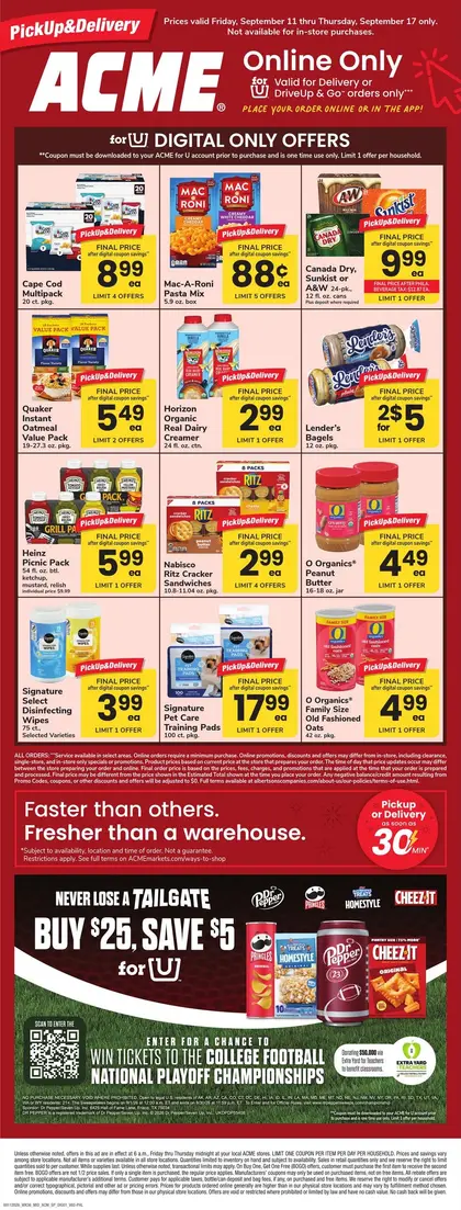 Acme Markets Bonus Online Savings