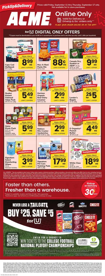 Acme Markets Bonus Online Savings