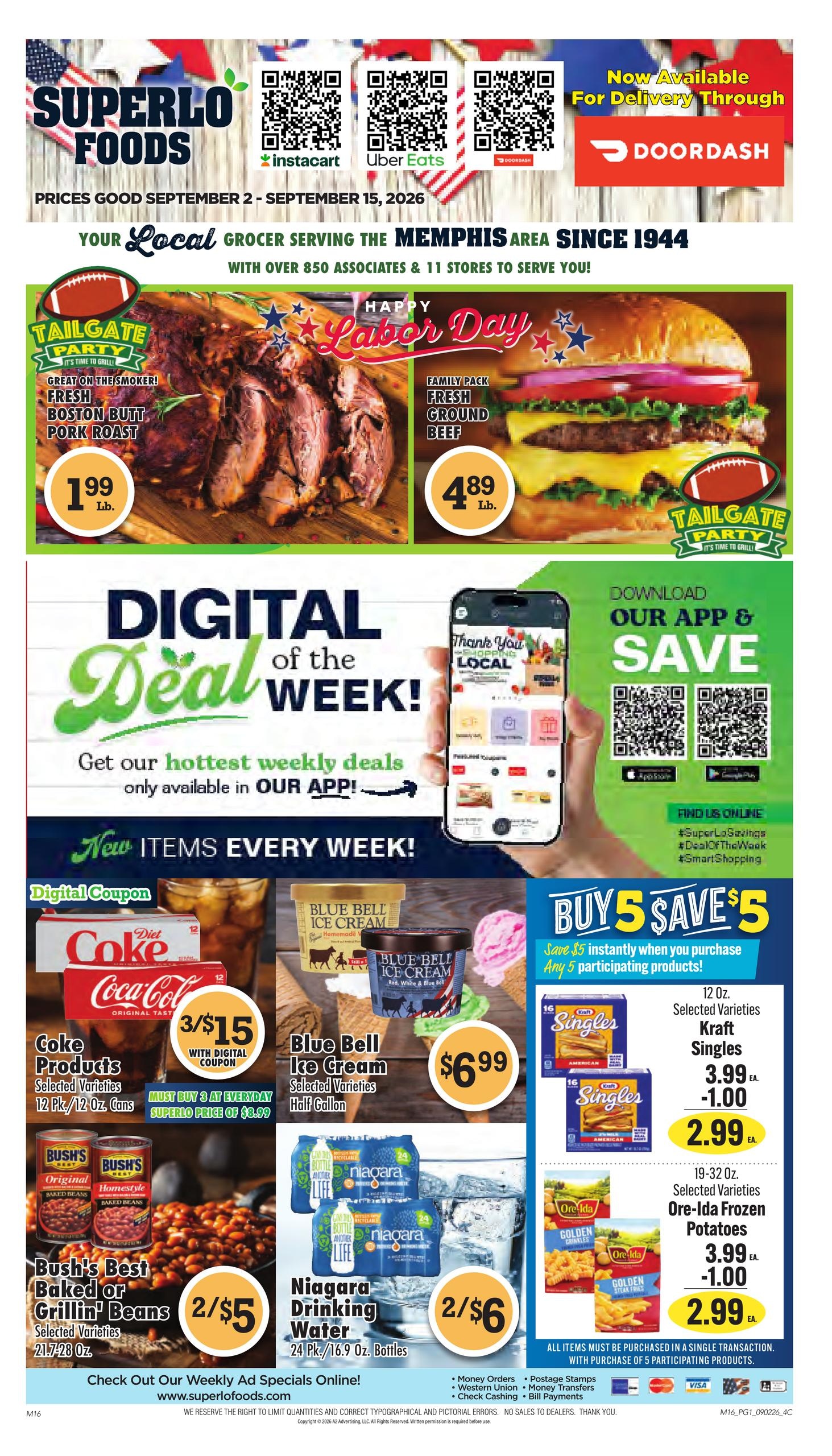 Superlo Foods weekly ad page 1