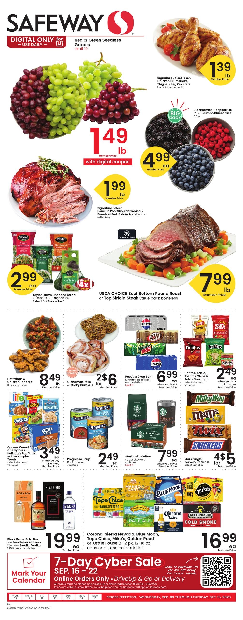 Safeway weekly ad page 1