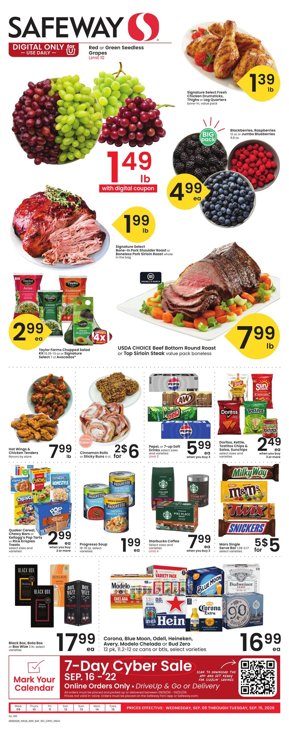 Safeway weekly ad page 1