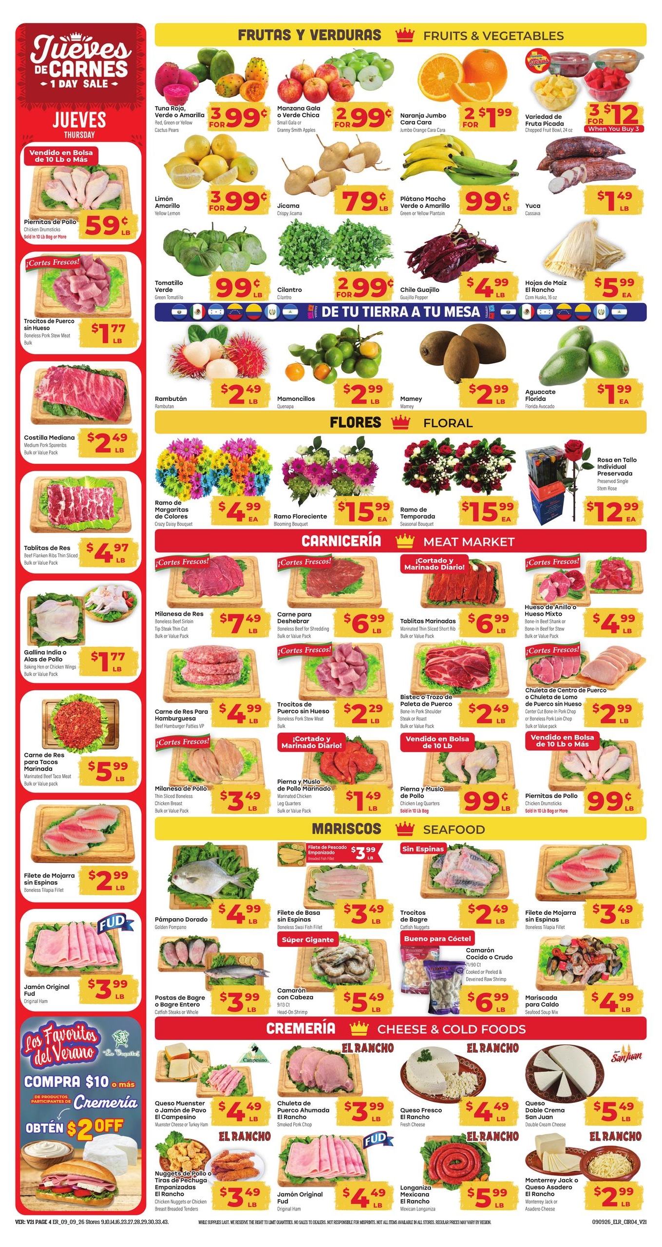 El Rancho Supermercado weekly ad page 4
