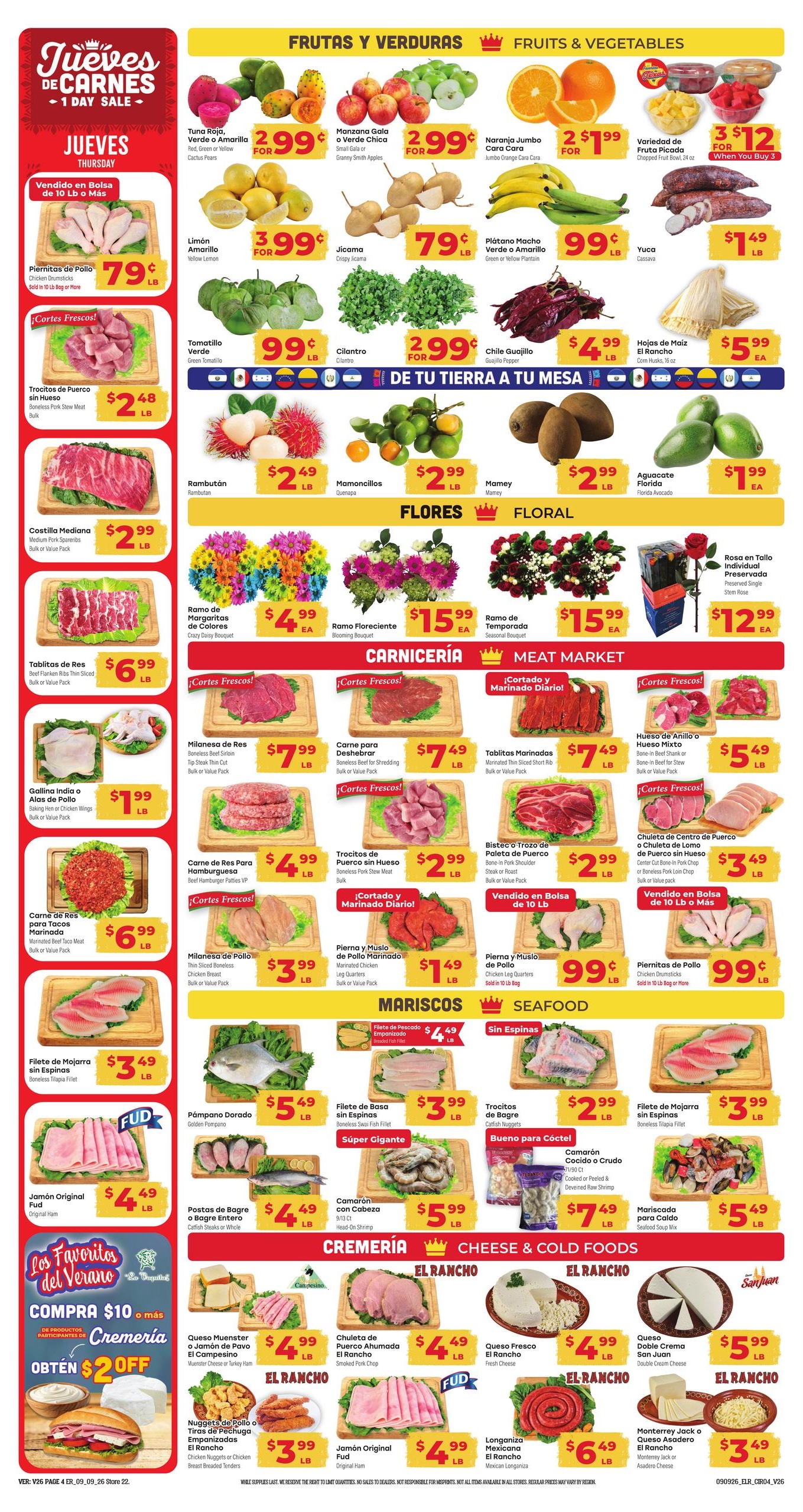 El Rancho Supermercado weekly ad page 4