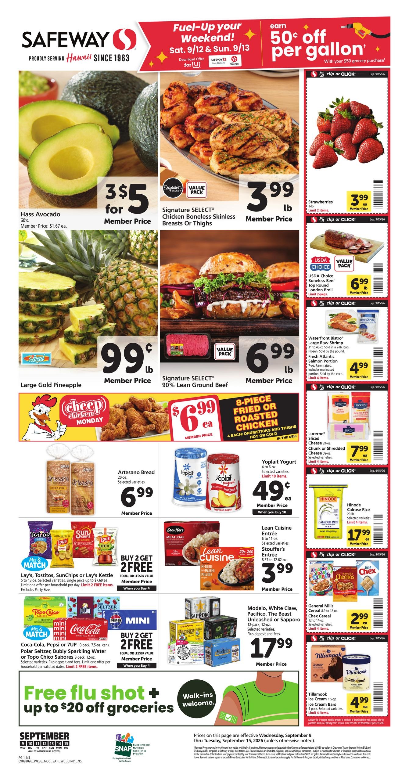 Safeway weekly ad page 1
