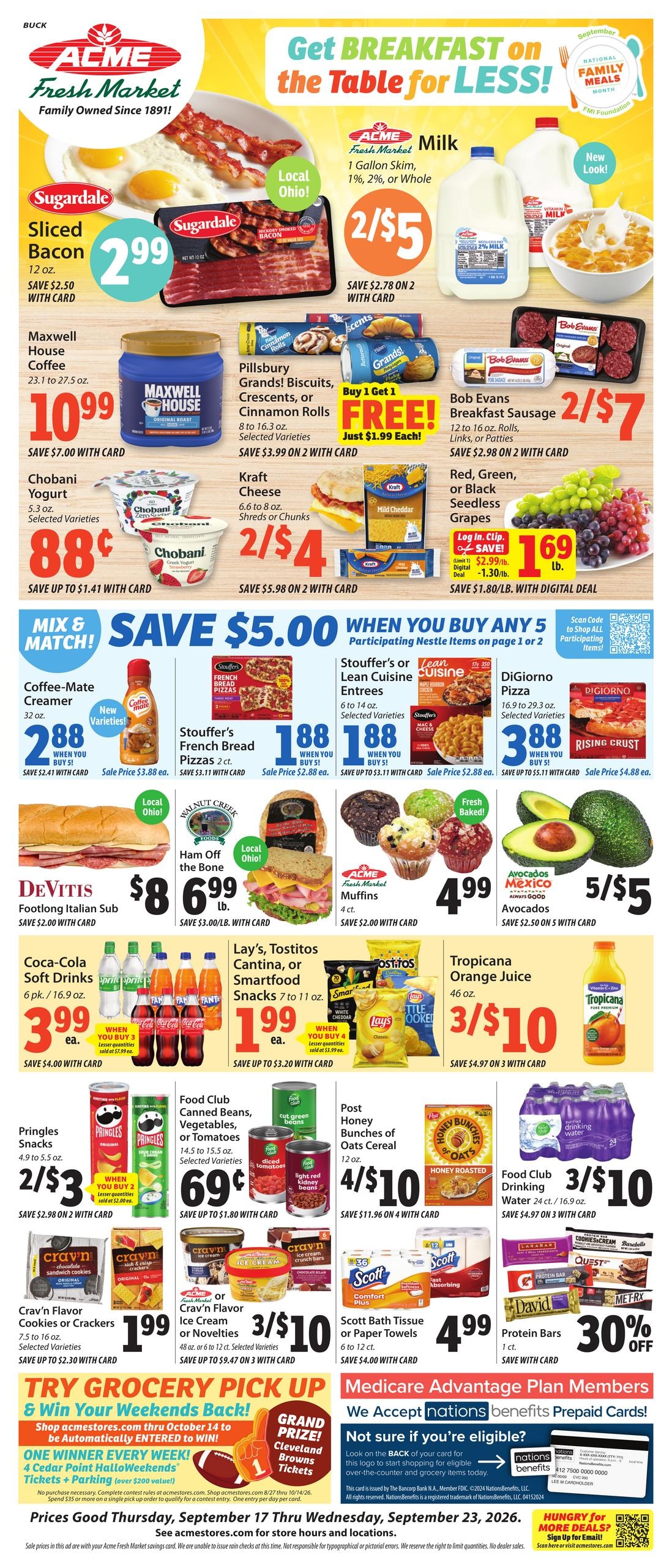 Acme Fresh Market weekly ad page 1
