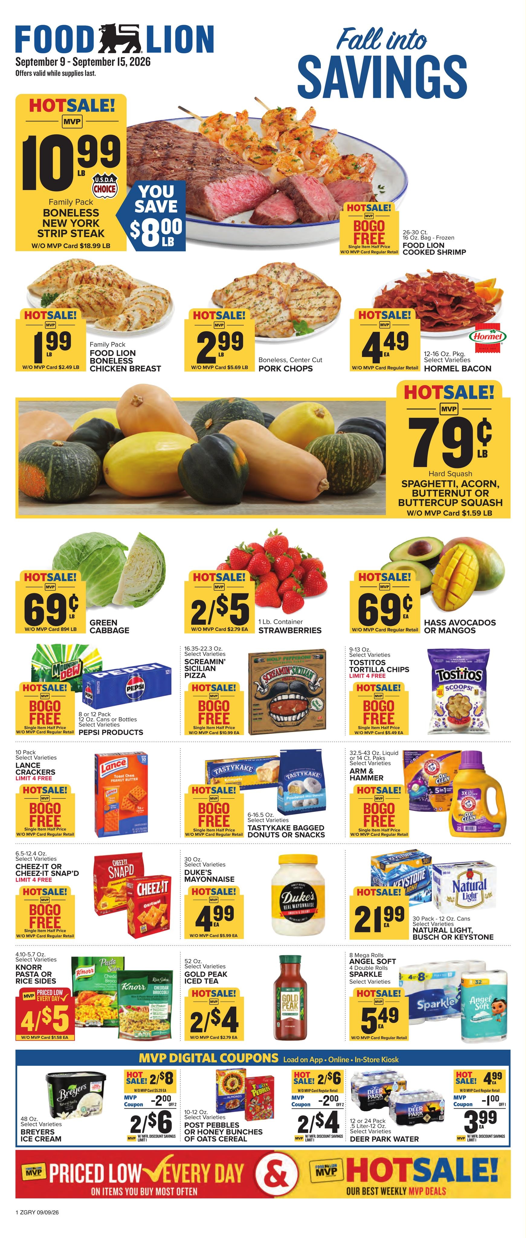 Food Lion weekly ad page 1