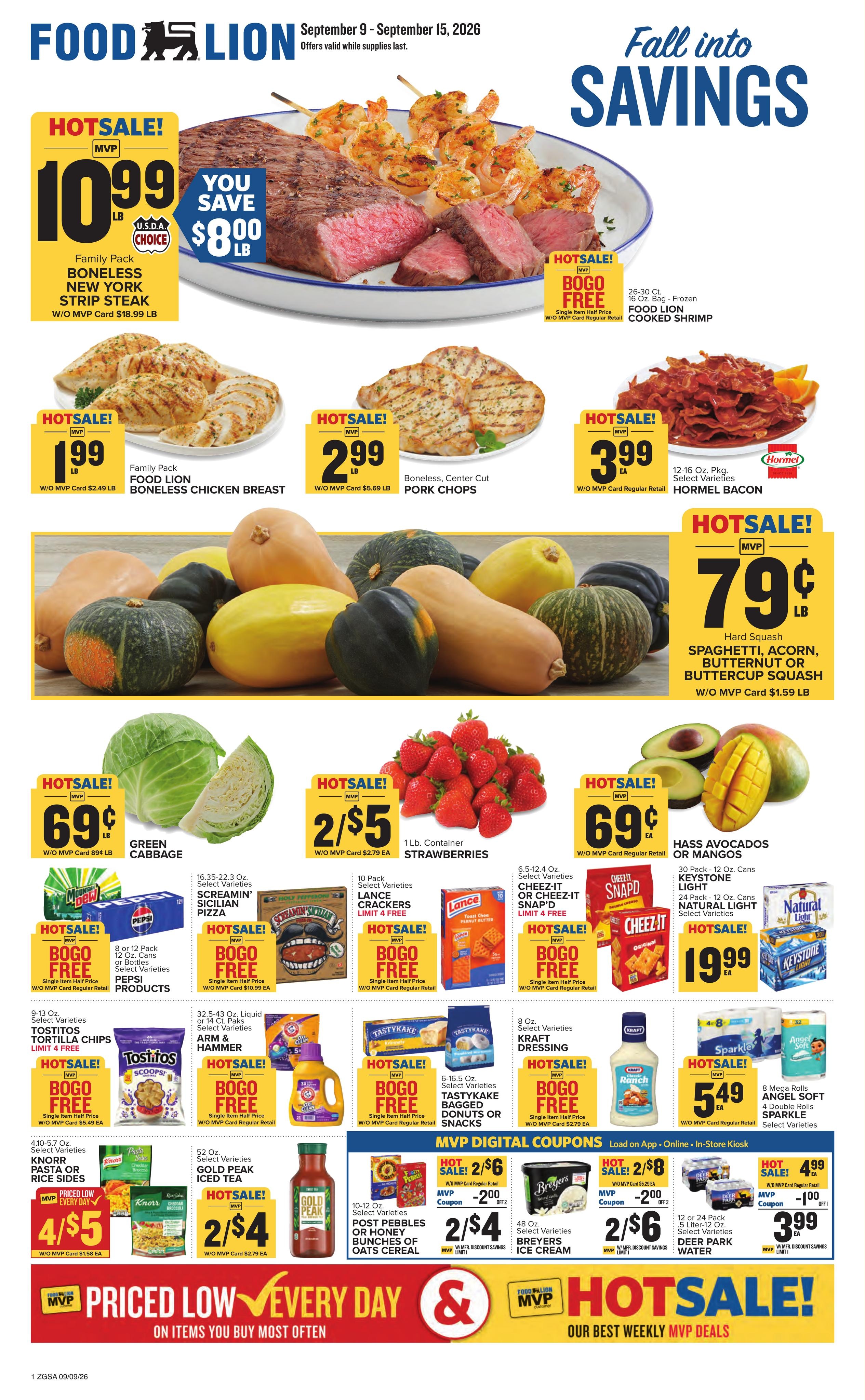 Food Lion weekly ad page 1