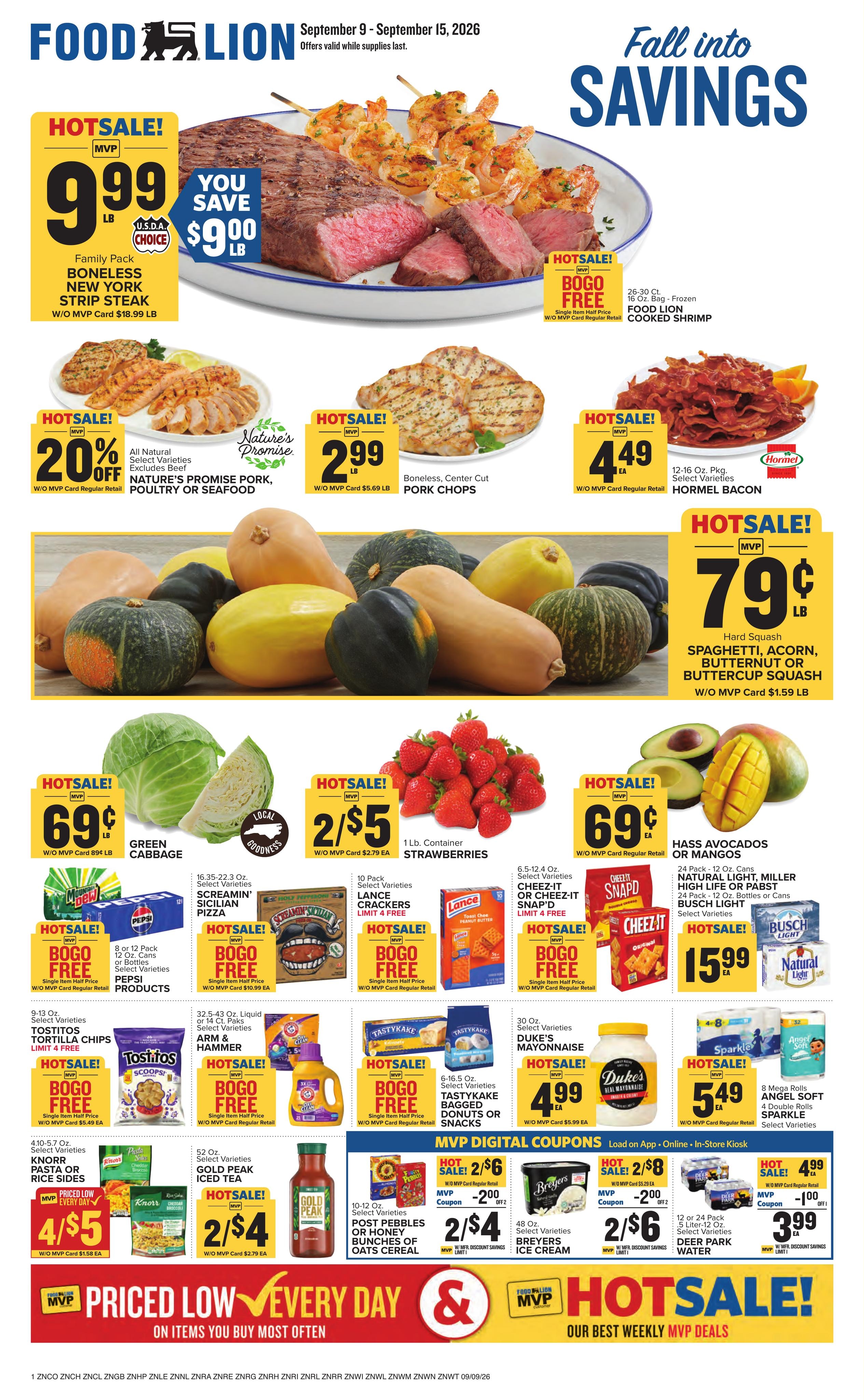 Food Lion weekly ad page 1