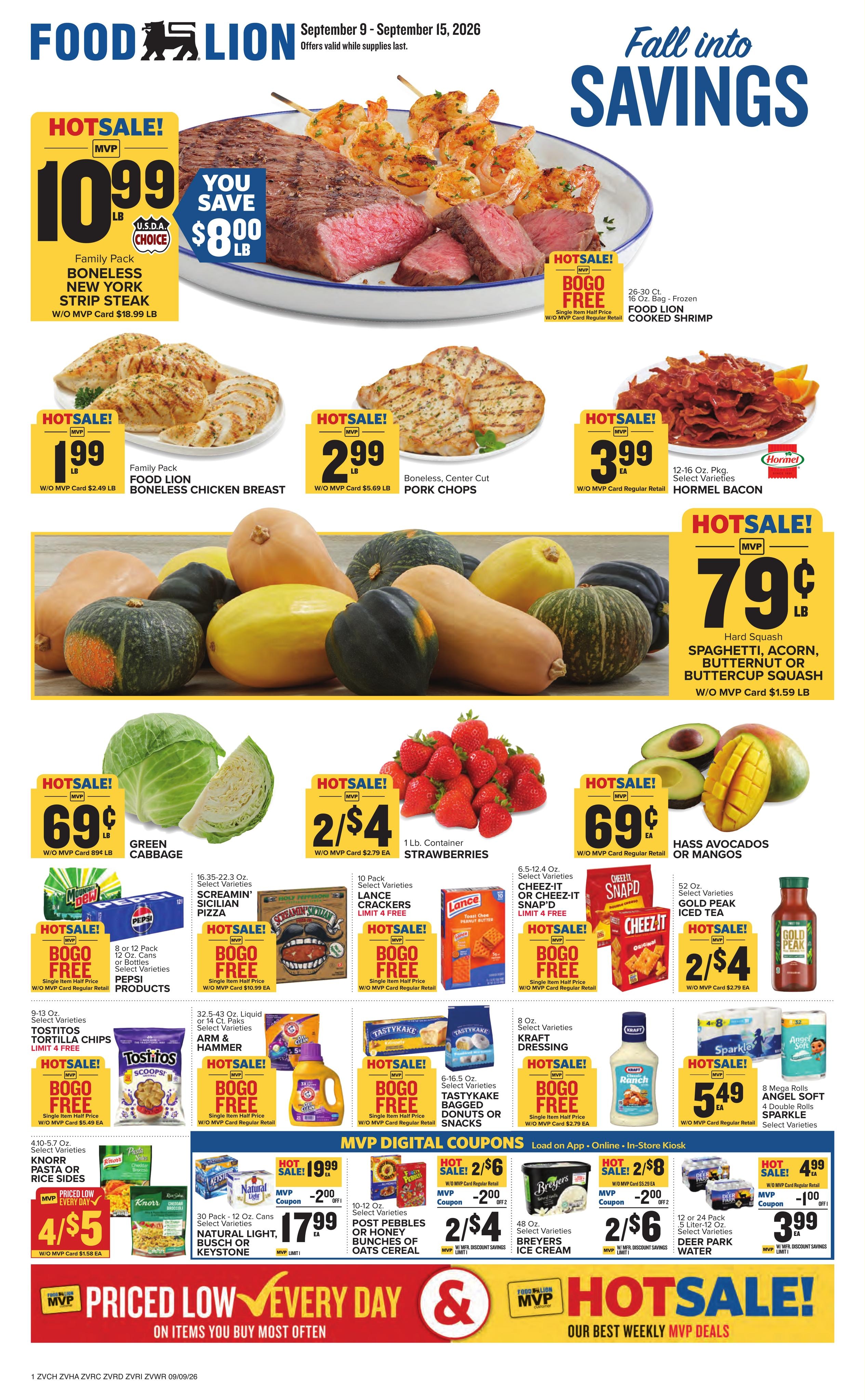Food Lion weekly ad page 1