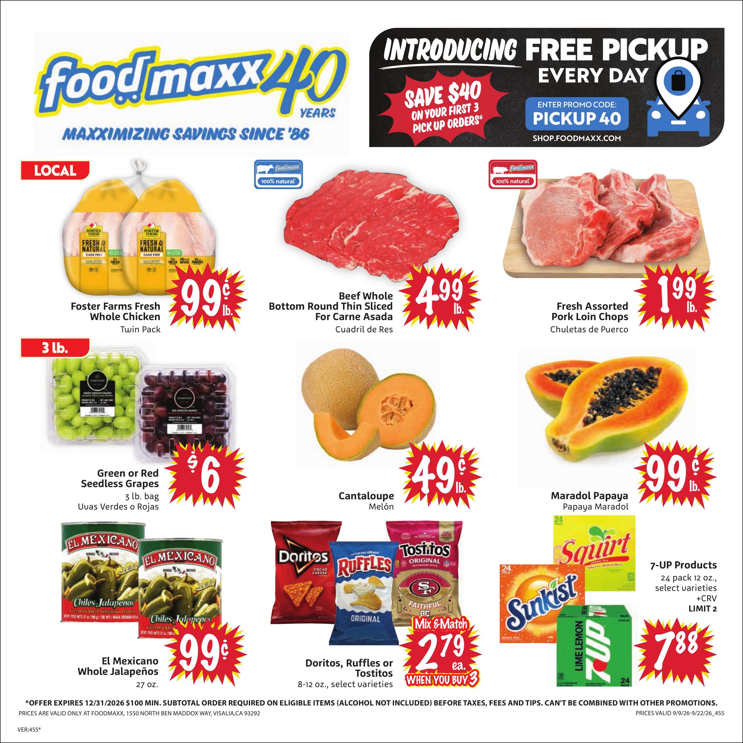 FoodMaxx weekly ad page 1