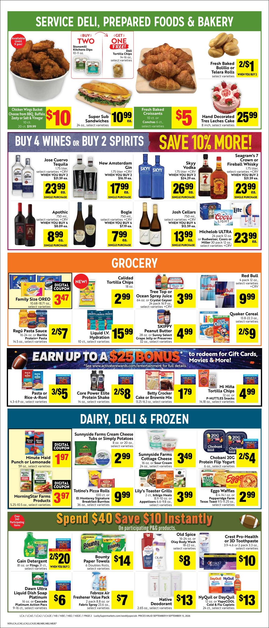 Lucky Supermarkets weekly ad page 2
