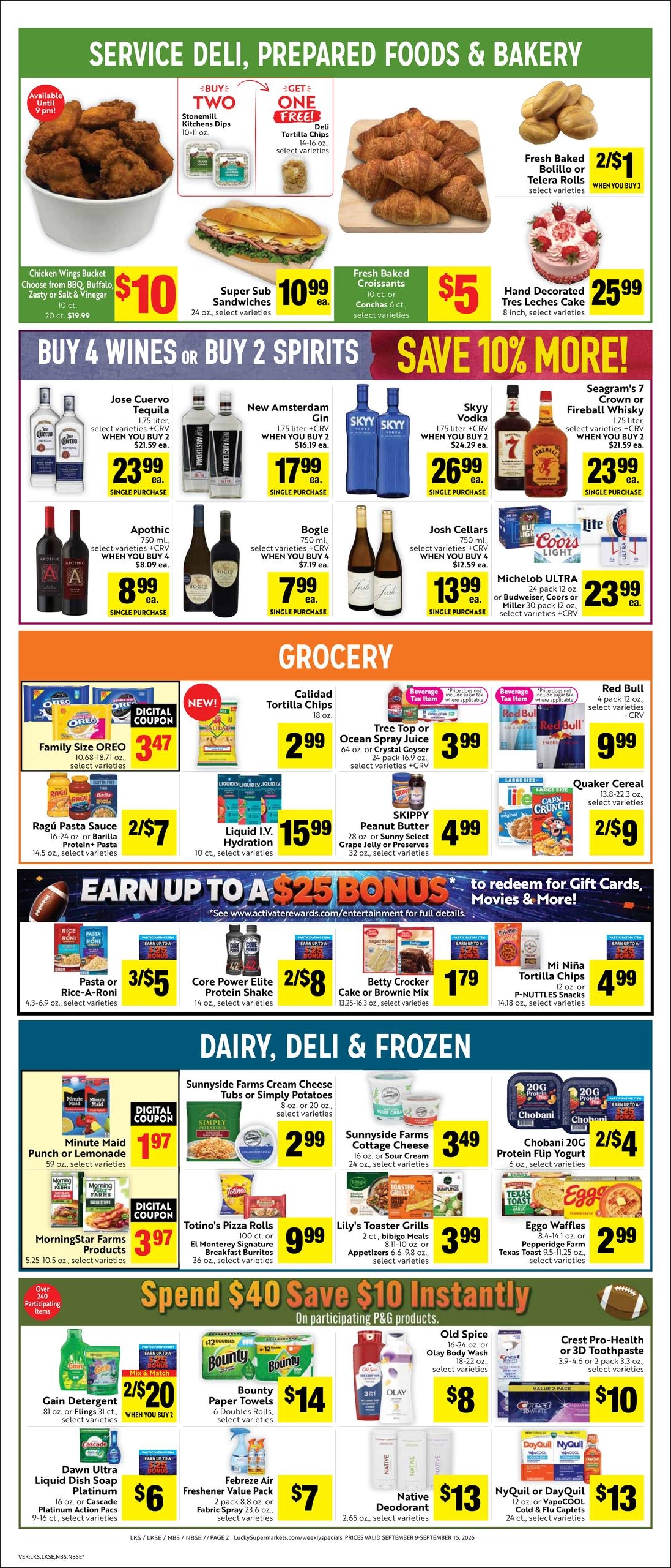Lucky Supermarkets weekly ad page 2