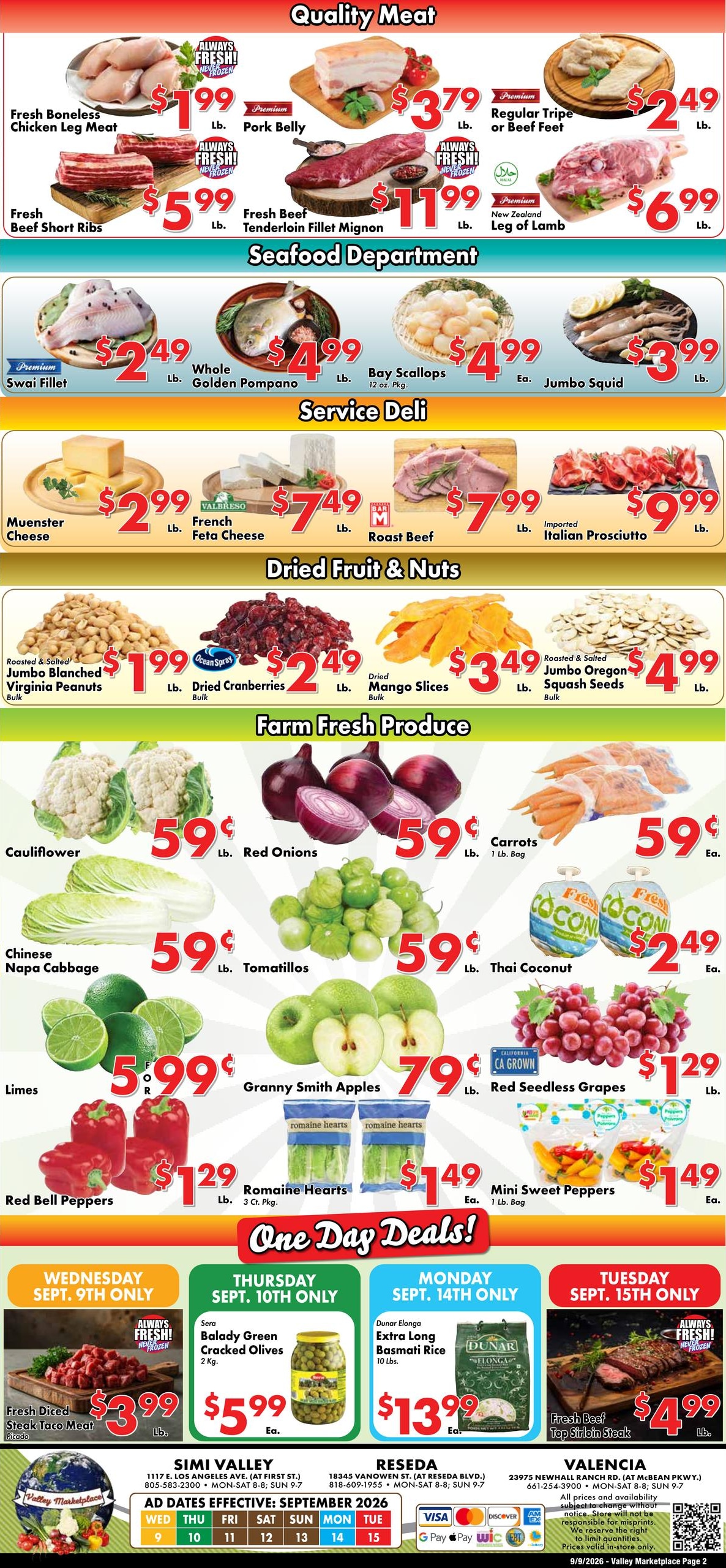 Valley Marketplace weekly ad page 2