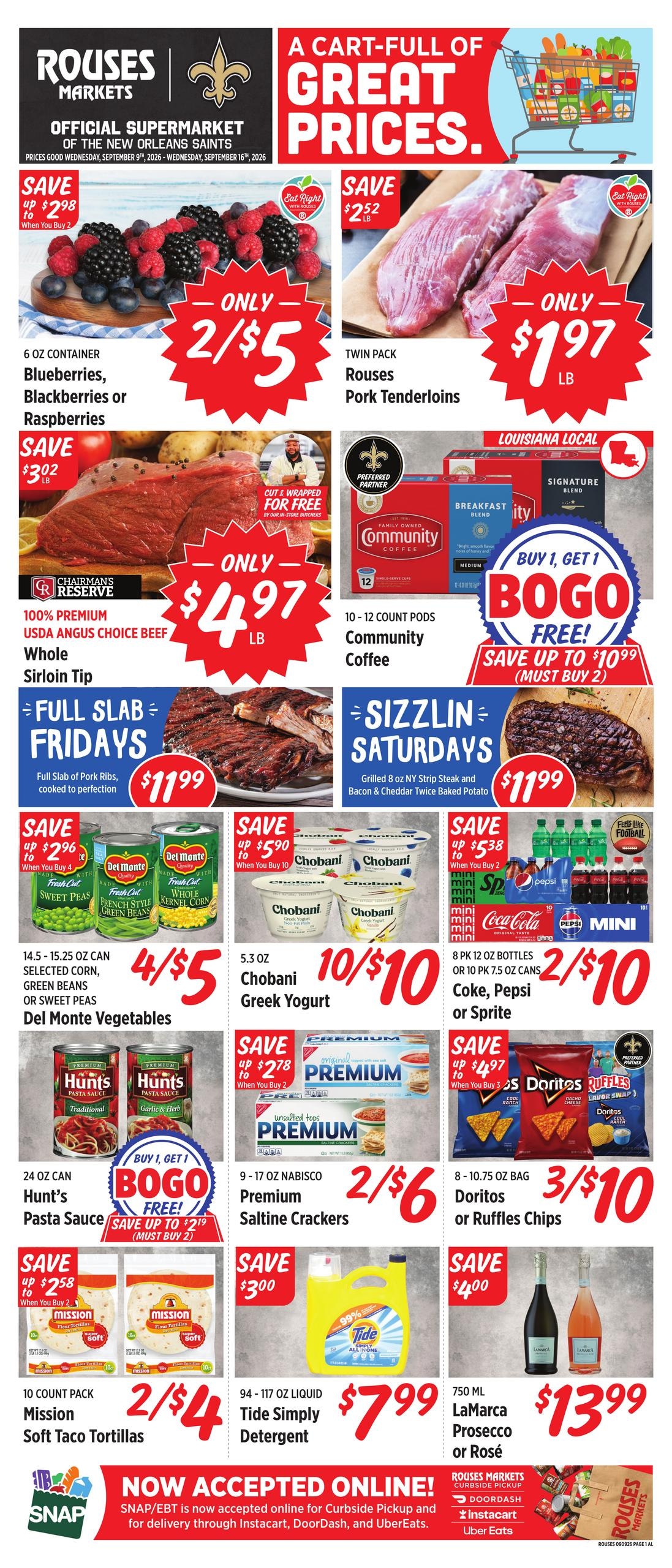 Rouses Supermarkets weekly ad page 1