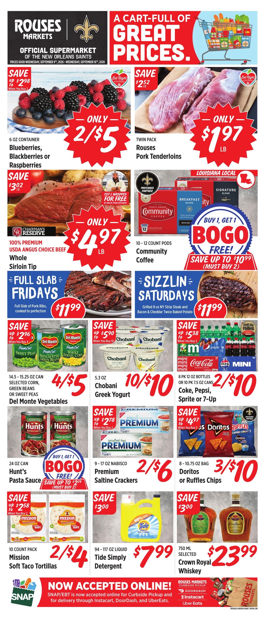 Rouses Supermarkets weekly ad page 1