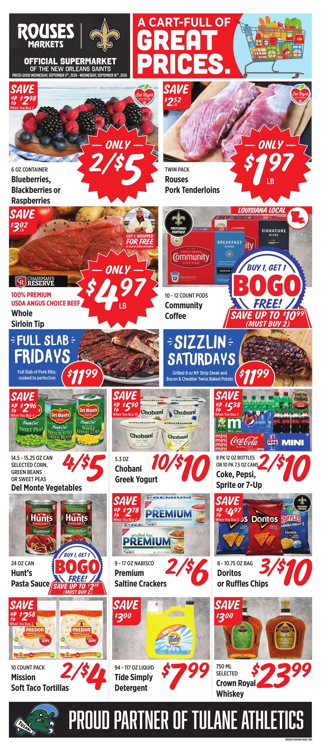 Rouses Supermarkets weekly ad page 1